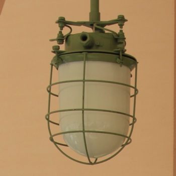 Lampe cocon verte